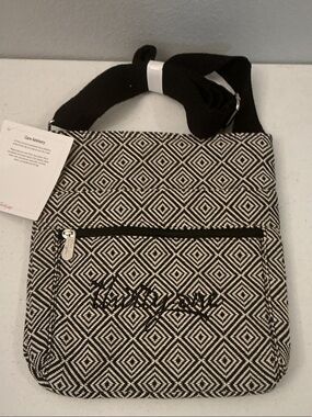 Brand New thirty-one Black and White Geometric Crossbody